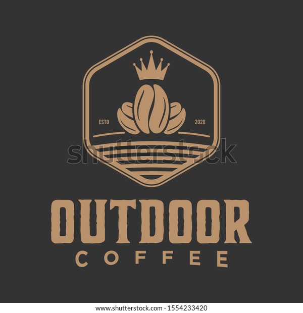 Vintage Logo Outdoor Coffee Food Drink Stock Image Download Now