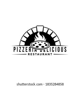 Vintage Logo For Pizza Restaurant