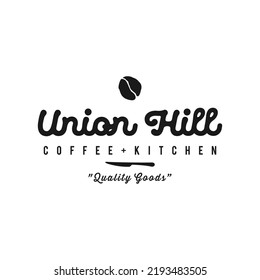 Vintage logo for restaurant food and drink