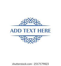 Vintage logo template with ornate elements perfect for boutique businesses