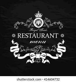 Vintage Logo template for Restaurant Menu, Bar, Cafe. Vector illustration.