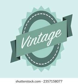 Vintage Logo Vector Design Illustration