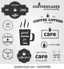 Vintage logo vector set