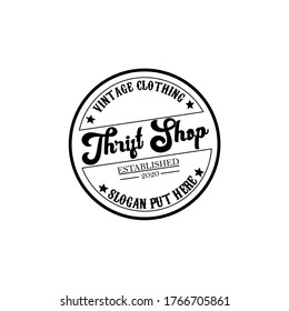 Vintage Logo Vector For Thrift Shop/ Thrift Store