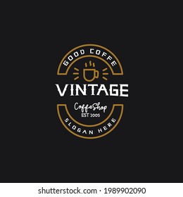 vintage logo.luxury logo.coffe shop retro logo.vintage logo templates for the coffe shop and barbershop