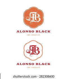 Vintage Logos based on AB Monogram
