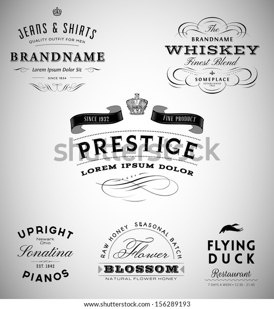Vintage logos and labels\
collection