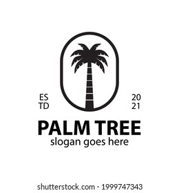 vintage logos of palms tree for summer vibes in beach or hawaii logo inspirations
