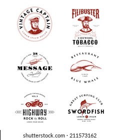 Vintage Logos Set