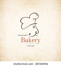 Logotipo vintage para panadería