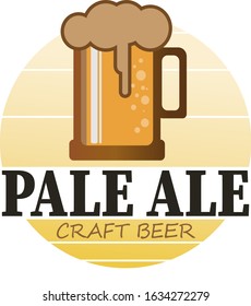 Vintage Logotype for Beer Pale Ale logo vector