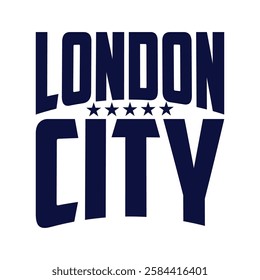 Vintage London city typography, t-shirt graphics, vectors