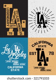 vintage Los Angeles vector 