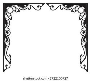Patrón de flor de loto de Antiguas, elemento decorativo, marco de puerta, talla de madera.