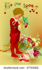 Vintage Love Card (vector)