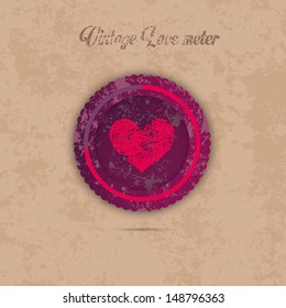 Vintage love meter