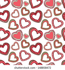 vintage love pattern