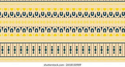 Vintage Lucky Charm Pattern Seamless Background