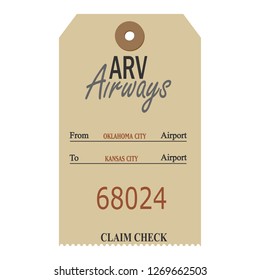 Vintage Luggage Tags - Vector illustration
