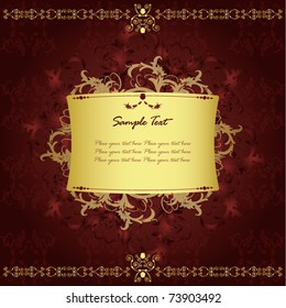 vintage luxurious label vector