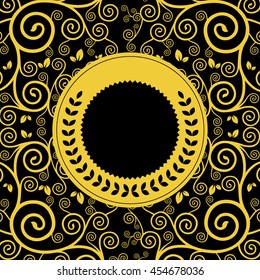 vintage luxury card of retro design 
