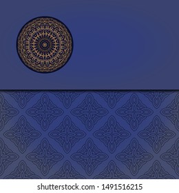 Vintage luxury decorative design of golden mandala. Vector 