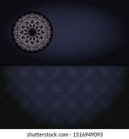 Vintage luxury decorative design of golden mandala. Vector illustration. Floral ornament