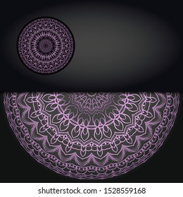 Vintage luxury decorative design of golden mandala. Vector 