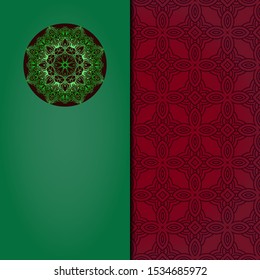 Vintage luxury decorative design of golden mandala. Vector