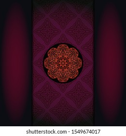 Vintage luxury decorative design of golden mandala. Vector 