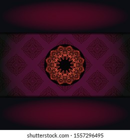 Vintage luxury decorative design of golden mandala. Vector 