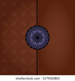 Vintage luxury decorative design of golden mandala. Vector illustration. Floral ornament
