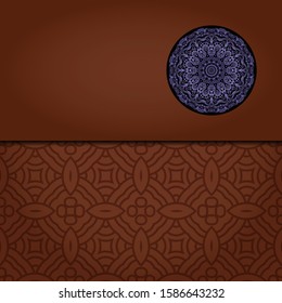 Vintage luxury decorative design of golden mandala. Vector illustration. Floral ornament