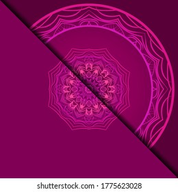 Vintage luxury decorative design of golden mandala. Vector illustration. Floral ornament