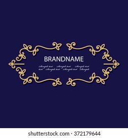 Vintage luxury frame.