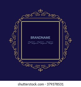 Vintage luxury frame.