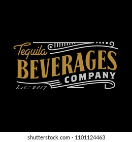 Vintage Luxury Label Logo Design inspiration for Beverage