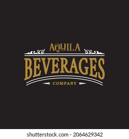 Vintage Luxury Label Logo Design inspiration for Beverage