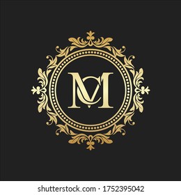 Vintage and luxury logo template Free Vector