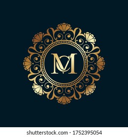 Vintage and luxury logo template Free Vector