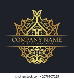 Plantilla de logotipo de Vintage y lujo Vector Premium,Royalty