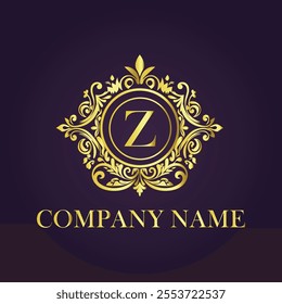 Vintage and luxury logo template Premium Vector, Royalty