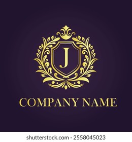 Vintage and luxury logo template Premium Vector, Royalty
