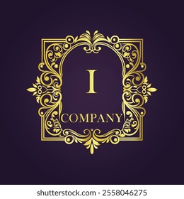 Vintage and luxury logo template Premium Vector, Royalty
