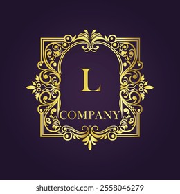 Vintage and luxury logo template Premium Vector, Royalty
