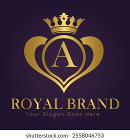 Vintage and luxury logo template Premium Vector ,Royalty
