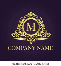 Vintage and luxury logo template Premium Vector, Royalty
