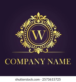 Vintage and luxury logo template Premium Vector, Royalty
