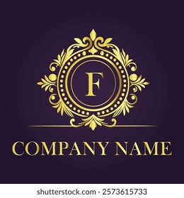 Vintage and luxury logo template Premium Vector, Royalty
