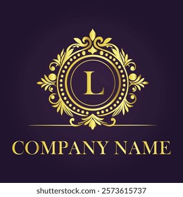 Vintage and luxury logo template Premium Vector, Royalty
